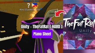 TheFatRat - Unity [ HARD ] | Roblox Piano🎹【 sheets in desc 】