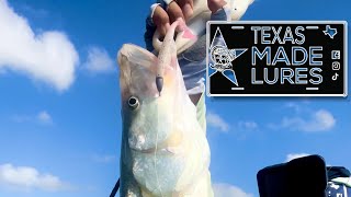 Texas made Lures “Passion Fruit” on Texas Snook