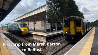 First trip from Marsh Barton to Belfast