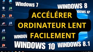 Comment accélérer un PC  lent facilement (succès instantané ) Windows 10 - 8 - 7 Et sans logiciel