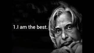 "speak 5 lines to yourself every morning. " quotation by Dr Apj Abdul kalam sir.