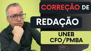 CORREÇÃO DE REDAÇÃO CFO PMBA