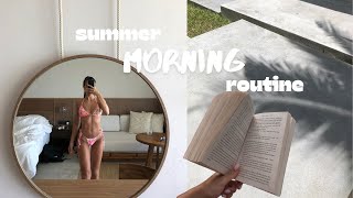 summer 8am morning routine ~ aesthetic & productive holiday routine 2022