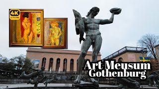 Gallery Magic in 4K: Gothenburg's Art Museum Experience | Walking Tour | 60FPS |