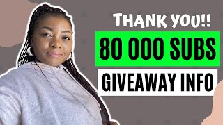 Thanks For 80, 000 Subscribers! We Are Doing a GIVEAWAY.