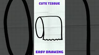 How to draw a cute tissue drawing #cutedraws #howtodraweverything