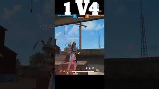 1 V4 free fire gameplay video