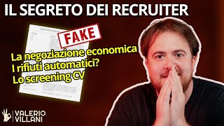 Ecco quello che i Selezionatori non vogliono farti sapere 😈 - Candidature e CV screening