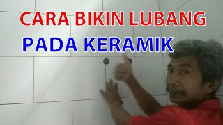 Cara membuat lubang pada keramik | how to make holes in ceramics