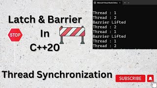 Now Its An End to Thread Synchronization WORRIES | Latches & Barriers in C++20