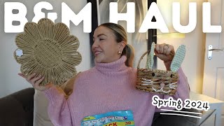 🌷 B&M SPRING 2024 🌷 HUGE HAUL ! HOME DECOR , EASTER , CLEANING & MORE !