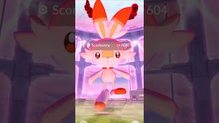 First ever dynamax Scorbunny raid in Pokemon go #shorts #pokemon #pokemongo