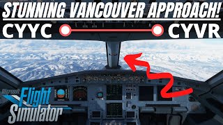 MSFS 2020 FULL FLIGHT [AIRBUS A320NX] Calgary (CYYC) - Vancouver (CYVR) OVERCAST VANCOUVER ARRIVAL!