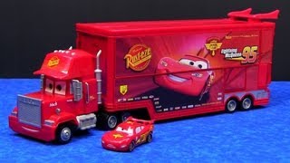 Cars Mega Mack Raceworld Playset made by Mattel Hauler Semi Truck Disney Pixar