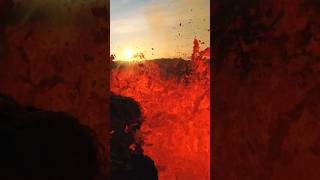 I Almost Melted  My Drone Flying Over Icelands Active Volcano 🌋 #volcano #eruption