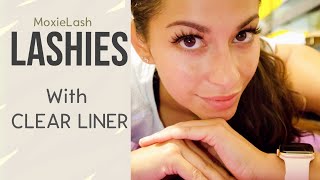 Lashies by MoxieLash with clear eyeliner! Feat. Happy lash