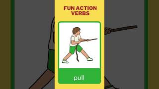 colorful fun action verbs flash cards #shots #viral