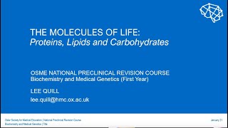 Proteins, Lipids and Carbohydrates