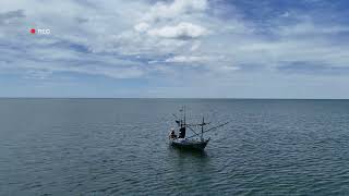 Beautiful Aerial Video at Hua Hin Beach, Thailand #shortsvideo  #travel