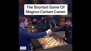 The fastest win of magnus carlsen’ career against Vidit