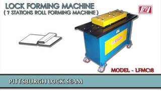 Lock Forming Machine 18 Gauge Pittsburgh Lock Forming Machine Lock Fromer