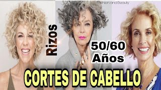 CORTES DE CABELLO RIZADO MUJERES DE 50 Y 60 AÑOS 🌸 💕@katifashionwoman 🌷