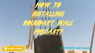 how to installing boundary wall precast #engineering #construction #boundary #precast #amazing #few