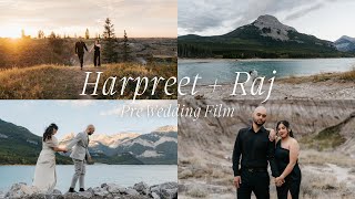 Harpreet + Raj's Pre-Wedding Film: Alberta Mountains & Badlands