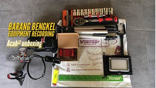 UNBOXING BARANG BENGKEL & RECORDING EQUIPMENT