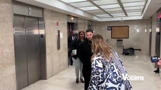 Amigos y familiares de la familia de Justin Santos llegan a la sentencia de Mayra Nevárez Torres