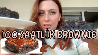 100 SAAT BOYUNCA BROWNIE YAPTIM! Zor Tarifler Deniyorum #2