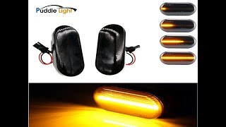 Flowing Amber LED Side Marker Dynamic Turn Signal Light For VW Sharan