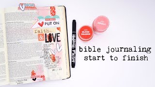 My Bible Journaling Process From Start to Finish!