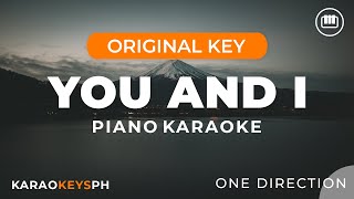 You and I - One Direction (Piano Karaoke)