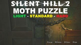 Silent Hill 2 Remake Moth Combination Lock Puzzle | Light - Standard - Hard Puzzle Solution