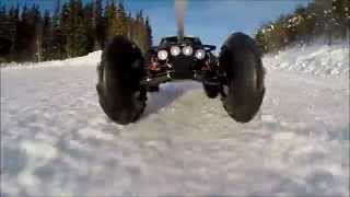 RC Buggy fast running and ballooning tires on snow