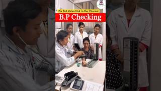 Blood Pressure Measurement | Health Sector #nursing #youtubeshorts#bp #bloodpressure #viral a#shorts