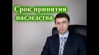 Срок принятия наследства.