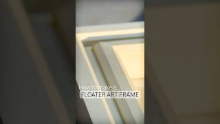 #shorts How to make a Floater Gallery Art Frame #frameart #woodworking #woodwork #woodworkingart