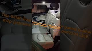 TATA SAFARI Door Panel Leather Wrap and Seat Covers @structurecarseatcovers3341 09972947359