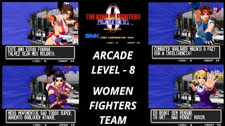 The King of Fighters '2000 - Arcade (Level 8) Women Fighters Team (PT-BR).