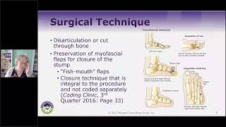 HCGTV: Webinar Snippet - Amputation Coding for PCS - Myofascial "Fish Mouth" Flaps