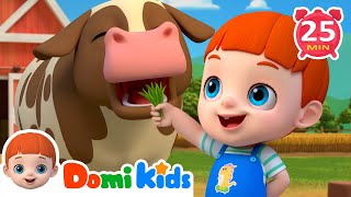 可愛的農場動物🐄🐑 + 更多兒歌合集｜動物兒歌｜domikids 中文｜Nursery Rhymes