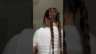 2 or 4 Braids❤️‍🔥 Not the easiest to do but still cute #cutehairstyles #backtoschoolhairstyles