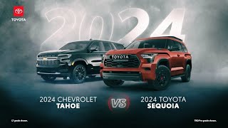 2024 Toyota Sequoia vs 2024 Chevrolet Tahoe   || Toyota