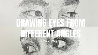 How to Draw Eyes from Different Angles, Pt. 3: 3/4 View