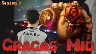 Faker - Gragas Mid - Patch 9.18 LoL Season 9 KR Ranked | League of Legends Replays