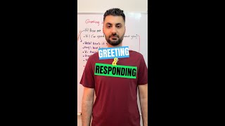 Greeting and Responding in English 👋