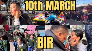 10th March || Bir,Chauntra &Tashi Jong || Free Tibet || Let’s united || Tibetan Vlogger