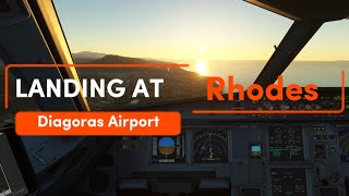 MSFS | FENIX 321 | Landing at Rhodes LGRP | REX ATMOS